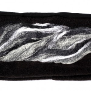 opaska damska haftowana wełną merynosów