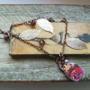 bransoletka kolorowa etno boho matrioszka