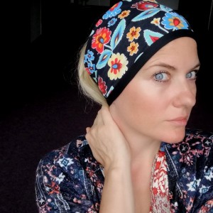 opaska czarna podwójna damska szeroka folk