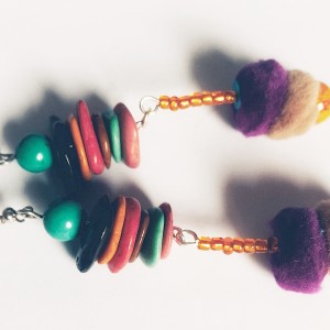 kolczyki długie kolorowe hindi etno boho