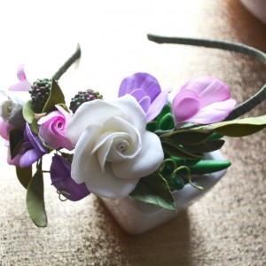 Opaska Pudrowe róże