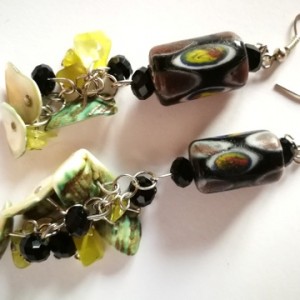 kolczyki długie kolorowe hindi etno boho