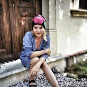 czapka wełniana damska etno boho filc