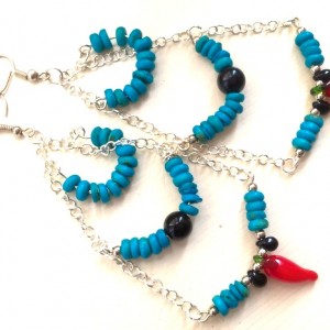 długie etniczne kolczyki