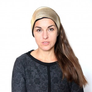 złota opaska na włosy