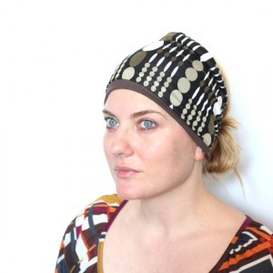 opaska dzianinowa kolorowa wiosenna