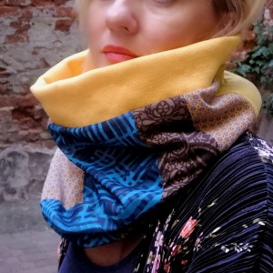 komin damski patchwork etno boho handmade