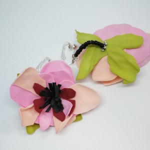 klipsy lekkie boho kwiaty orient