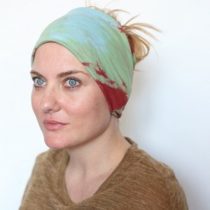 opaska damska na włosy ręcznie farbowana