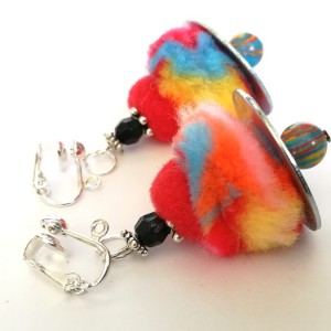 klipsy etno boho pompony cudawianki