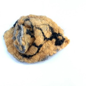 broszka filcowana handmade wełniana duża jesienna