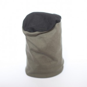 czapka dresowa zielona dzianinowa