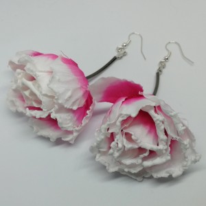 kolczyki kwiaty lekkie duże