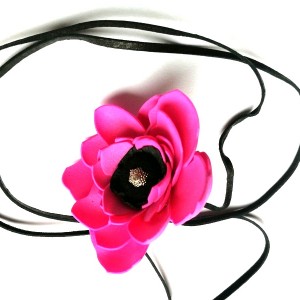 naszyjnik boho kwiaty etno boho handmade