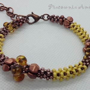 Bursztynek bransoletka handmade