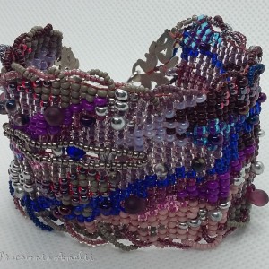 Freeform beading bransoletka na deszczowo
