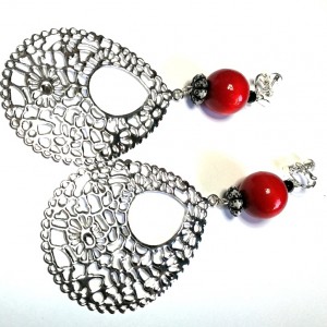 klipsy etno boho duże lekkie