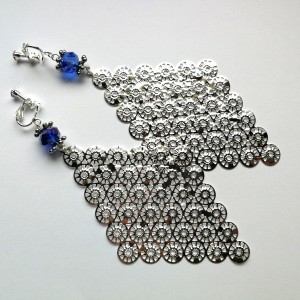 klipsy wiszące lekkie boho światło hindi