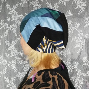 czapka patchworkowa damska etno boho ludowa