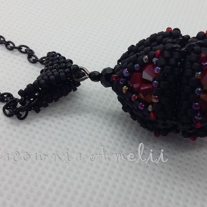 Wisior geometryczny 3D beading handmade