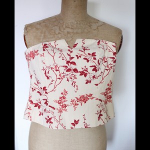 gorset bawełna z lnem