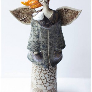 Anioł o oranżowych włosach