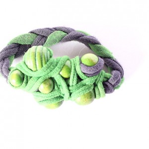 bransoletka pleciona z materiału