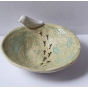 Mydelniczka z ptaszkiem