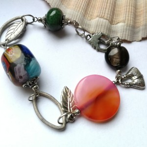 bransoletka etno boho duza kolorowa