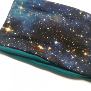 opaska sportowa damska kosmos bawełna dzianina-tylko na rudaklara.pl