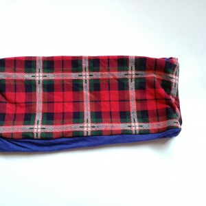 opaska sportowa damska kratka bawełna dzianina