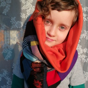 komin patchwork etno damski kolorowy folk