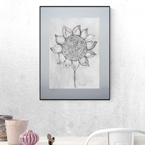 szary obraz skandynawski, czarno biały rysunek na ścianę, grafika minimalizm, nowoczesny rysunek do loftu, ślub prezent, prezent na ślub, prezent do domu