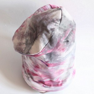 czapka ręcznie farbowana dzianinowa