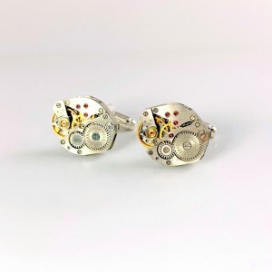 SPINKI do mankietów steampunk - OVAL III