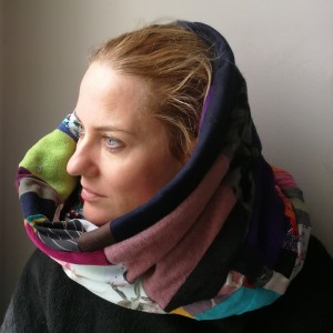 komin patchwork etno damski kolorowy folk