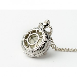Bratek (Silver) - zegarek wisiorek na łańcuszku