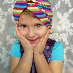 opaska turbanowa dla dziewczynki wiosenna