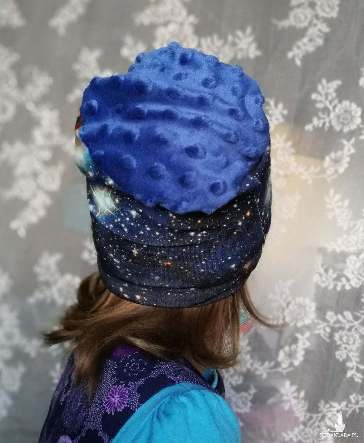 czapka kosmiczna unisex wiosenna dla dziecka na 1-2 lata-box 33- czapka kosmiczna unisex wiosenna dla dziecka handmade