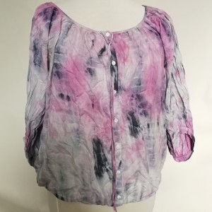 bluzka letnia firma KappAhl ręcznie farbowana handmade