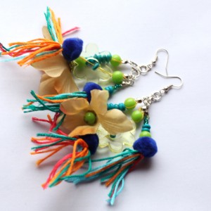 kolczyki handmade kret po angielsku drapał się po cielsku C1