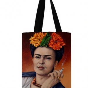 torba shopperka z wizerunkiem Fridy Kahlo