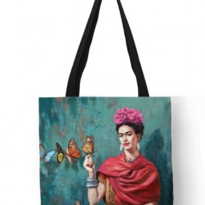 torba shopperka z wizerunkiem Fridy Kahlo