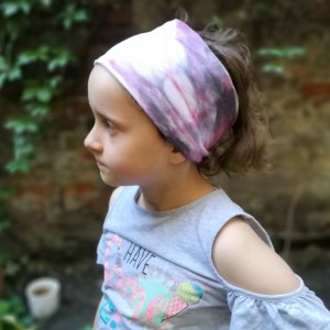 opaska ręcznie farbowana bawełniana sportowa