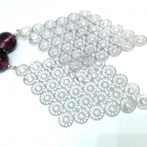 klipsy długie lekkie ażurowe boho