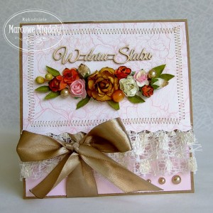 Ślubna kopertówka w stylu vintage
