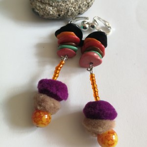 klipsy wiszące folk puszki etno boho