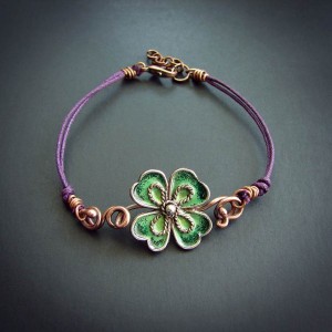 Bransoletka - Czterolistna Koniczynka