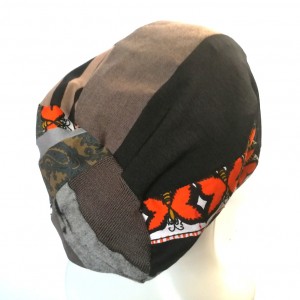 czapka damska patchworkowa przejściówka boho