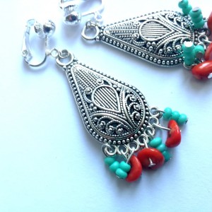 klipsy kolorowe lekkie handmade